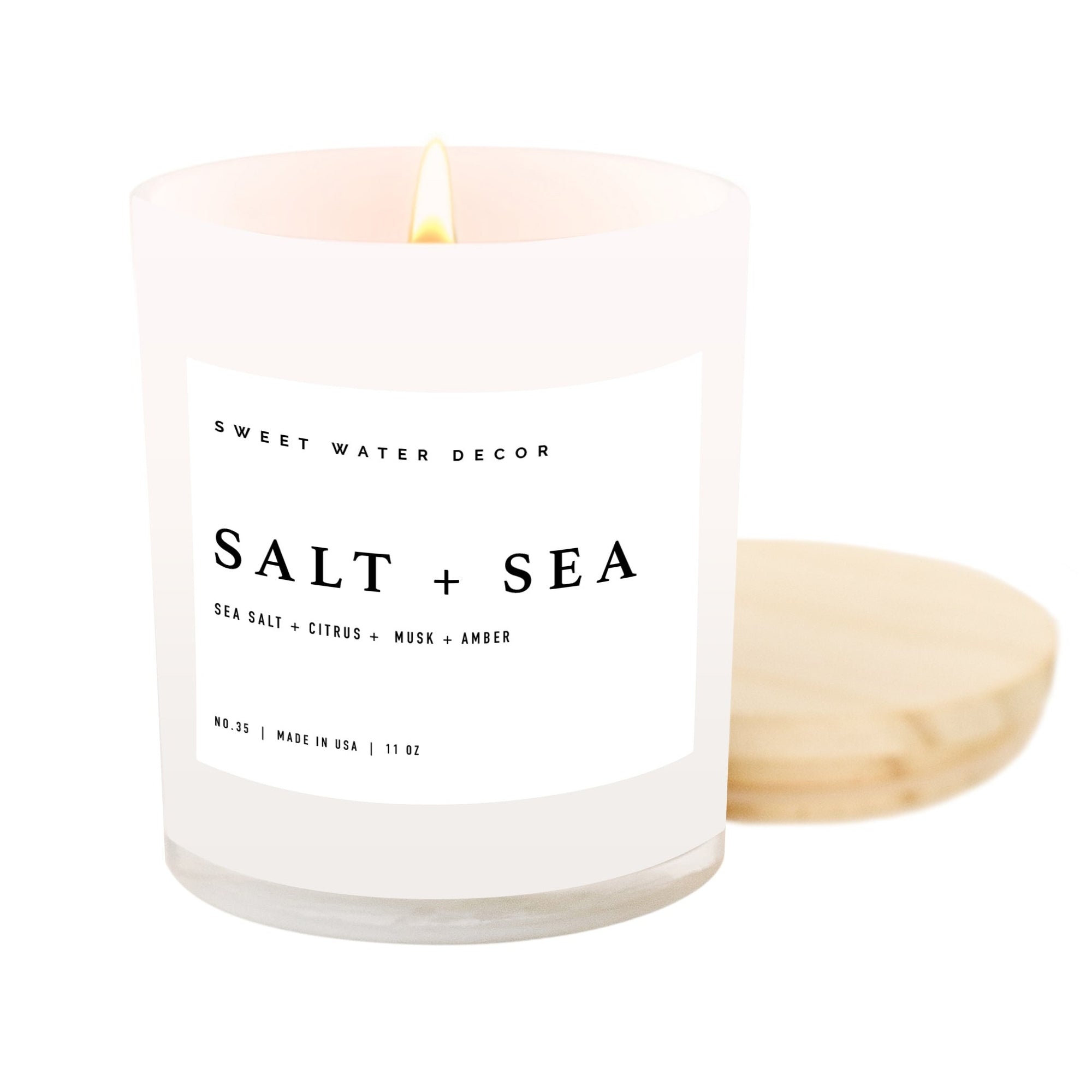 Our Salt & Sea Soy Candle is expertly crafted with a sophisticated scent, perfect for those who appreciate coastal living.