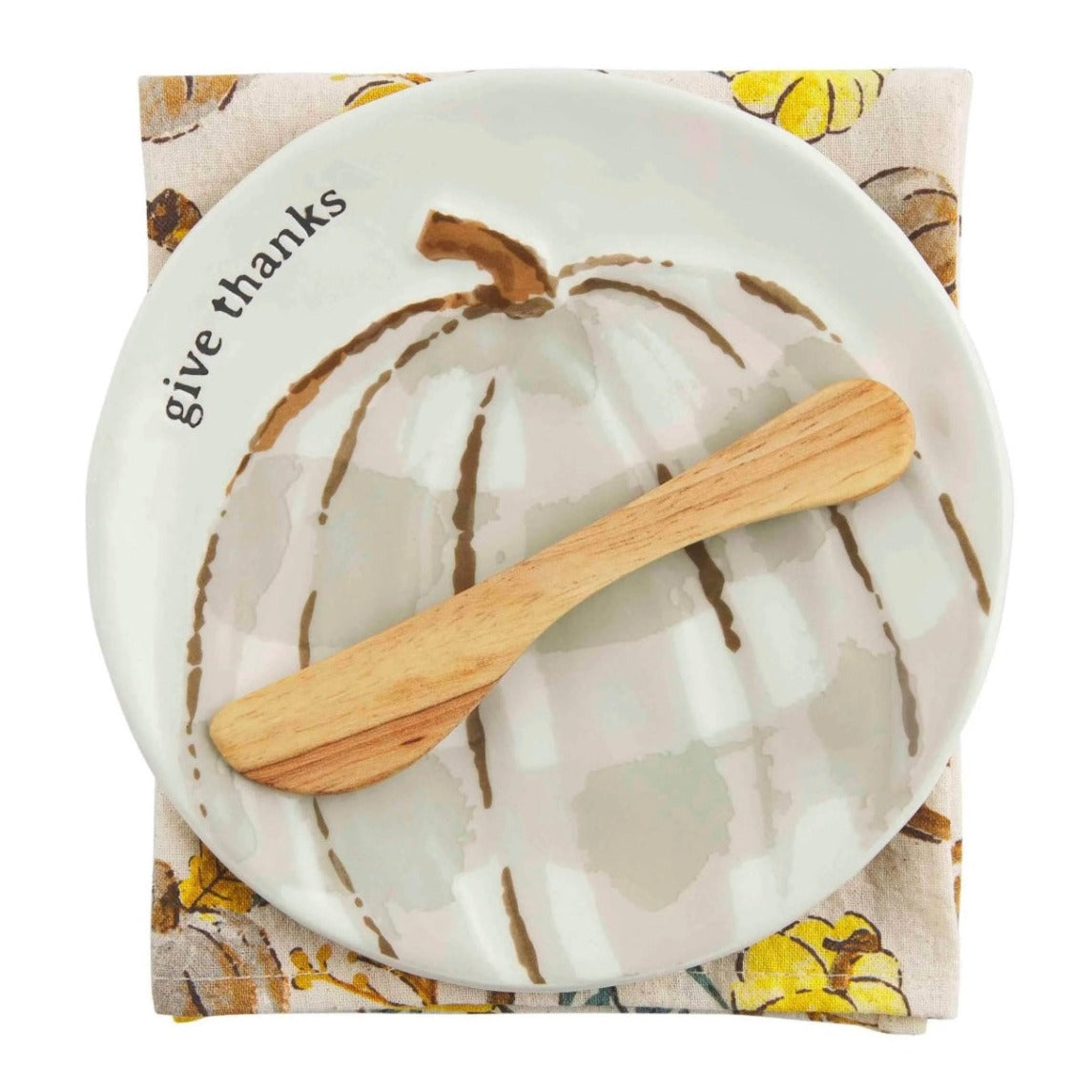 Give Thanks Appetizer Plate Set