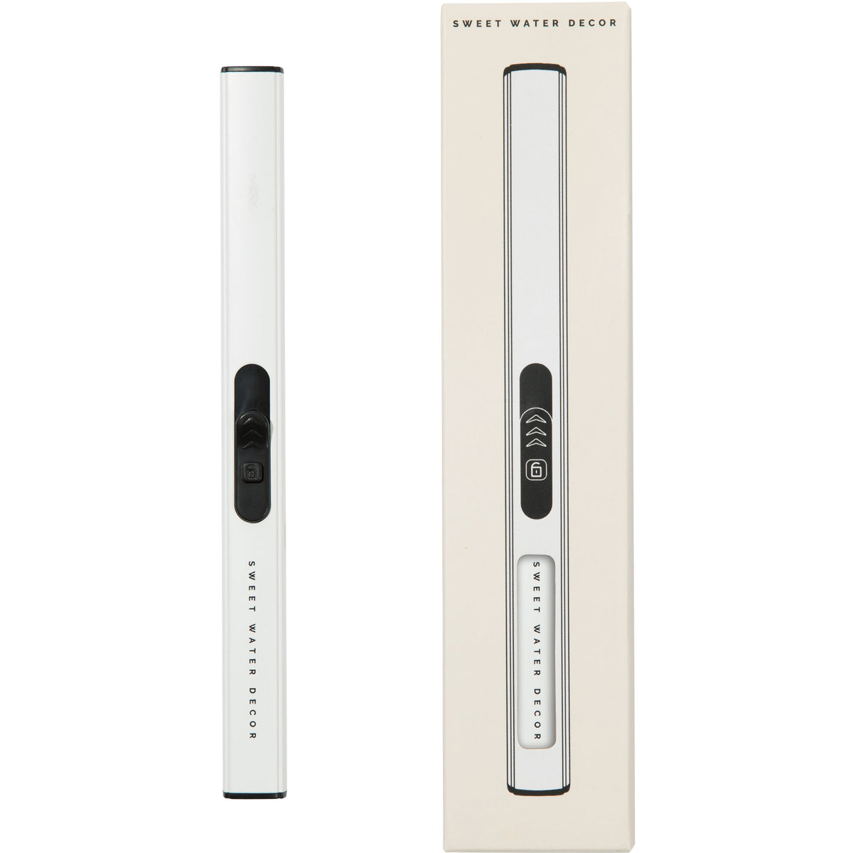 echargeable lighter boasts a sleek and modern appearance, while also prioritizing eco-friendliness. Its ultra-thin profile and clean white finish